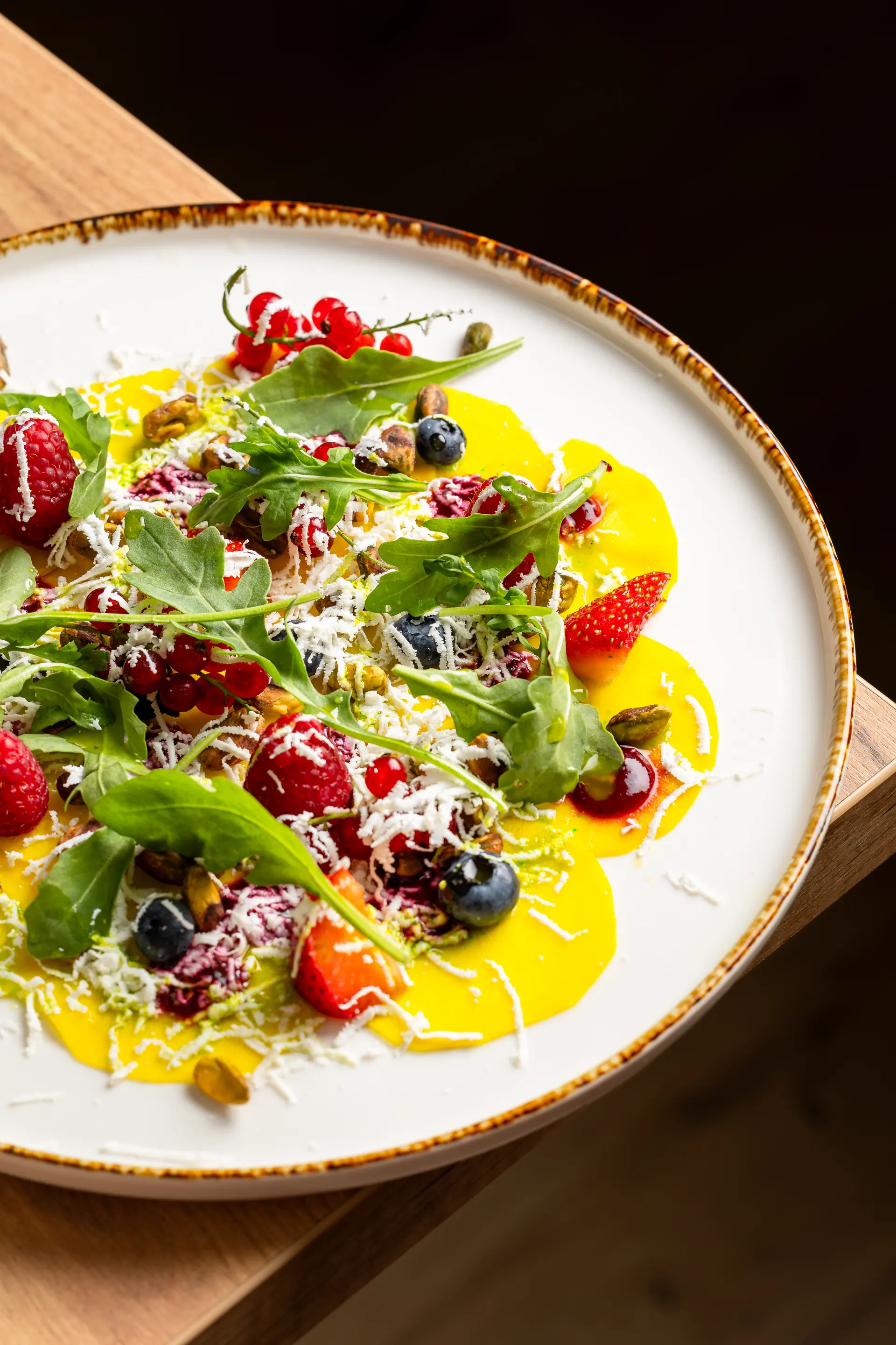 Carpaccio z marynowanej kalarepki w Restauracji U Górala